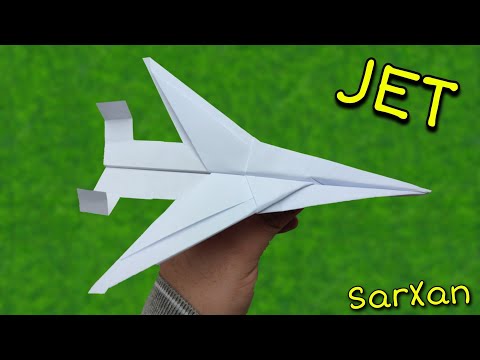 Kağıttan Jet Uçak Yapımı | Kağıttan Savaş Uçağı Yapımı | Origami Jet Uçak