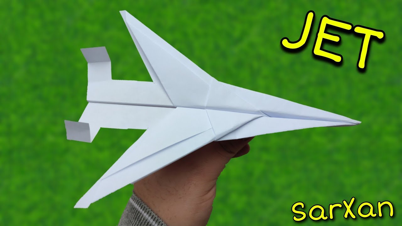 Kağıttan Jet Uçak Yapımı | Kağıttan Savaş Uçağı Yapımı | Origami Jet Uçak -  YouTube