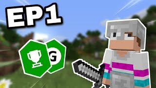 Getting EVERY SINGLE Minecraft Bedrock Achievement Ep1