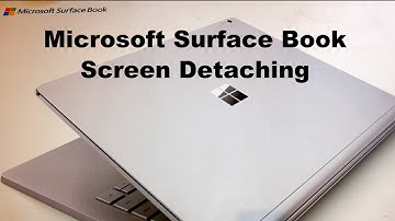 How To Detach Microsoft Surface Book Convertible Laptop Screen