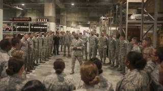 Chief Master Sergeant of the Air Force, Kaleth O. Wright's Return visit