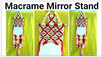 Amazing DIY of Macrame mirror wall hanging watch full video HD Tutorial