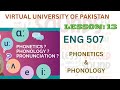 Eng 507| Lesson 13 | PHONETICS AND PHONOLOGY| Virtual University of Pakistan