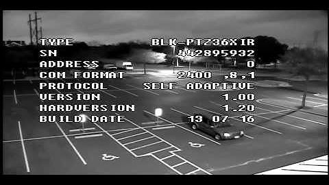 BLK-PTZ36XIR PTZ Camera Day/Night Demo