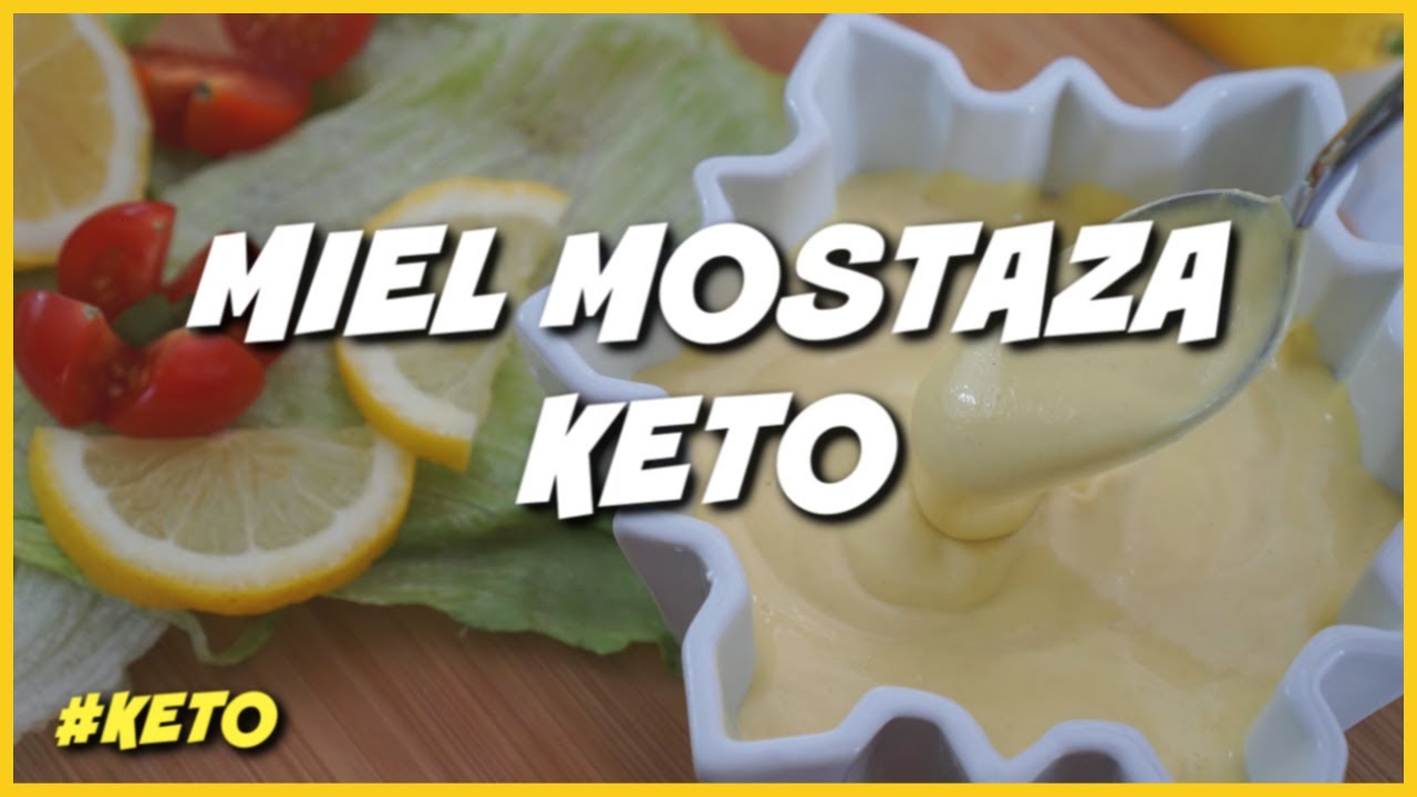 SALSA MIEL MOSTAZA SIN AZÚCAR HONEY MUSTARD KETO DIETA CETOGÉNICA