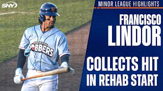 Francisco Lindor collects lead-off single, scores run in Double-A Binghamton rehab start