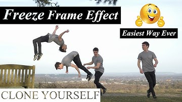 FREEZE FRAME SEQUENCE EFFECT - Clone Yourself | Filmora X tutorial 2021