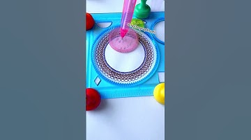 €1 Spirograph → Viral Art | Arte Viral con Espirógrafo de 1€ 🤩 #spirograph #satisfying #shorts #art