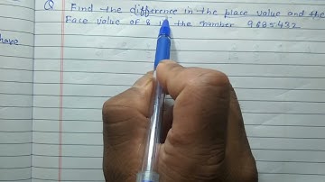 Find the difference in the place value and face value 0f 8 in given numbers