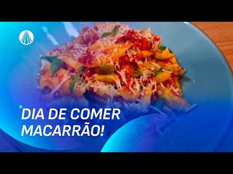 Aprenda a fazer um delicioso MACARRÃO de TESOURA com MOLHO de LINGUIÇA | Sabor de Vida