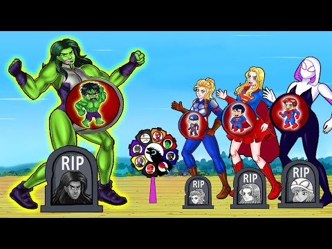 ALL Team SpiderGirl, CaptainGirl & SuperGirl PREGNANT vs. SHE HULK Transformation | Rescue Baby HERO