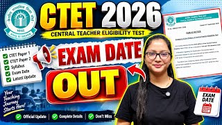 Ctet Dec 2026 Exam Date Out Ctet 2026 Exam Date Out Ctet Sep 2026 New Exam Date Ctet Exam Date