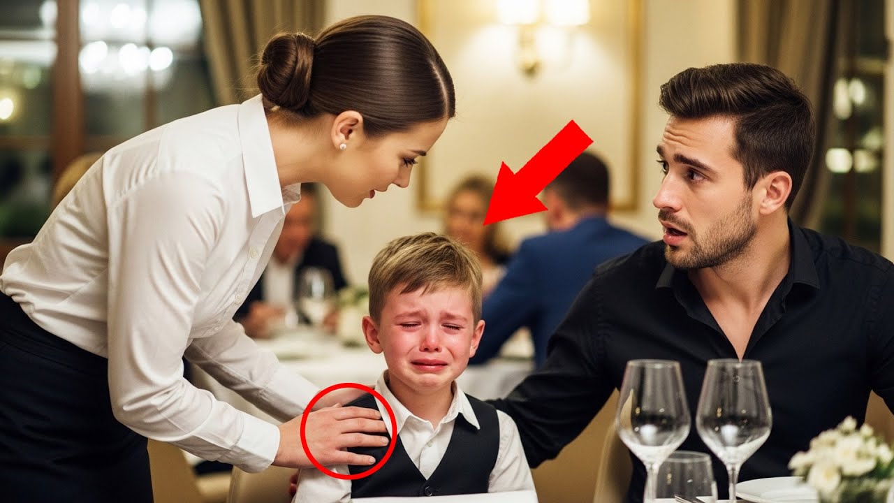Billionaire Boss’s Son Was in Tears at Dinner — Until the Waitress Whispered: “He Just Needs a Mom…”
