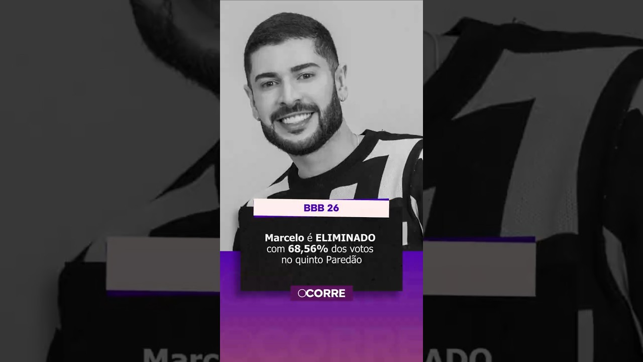 MARCELO é ELIMIADO com 68,56% dos votos no quinto Paredão