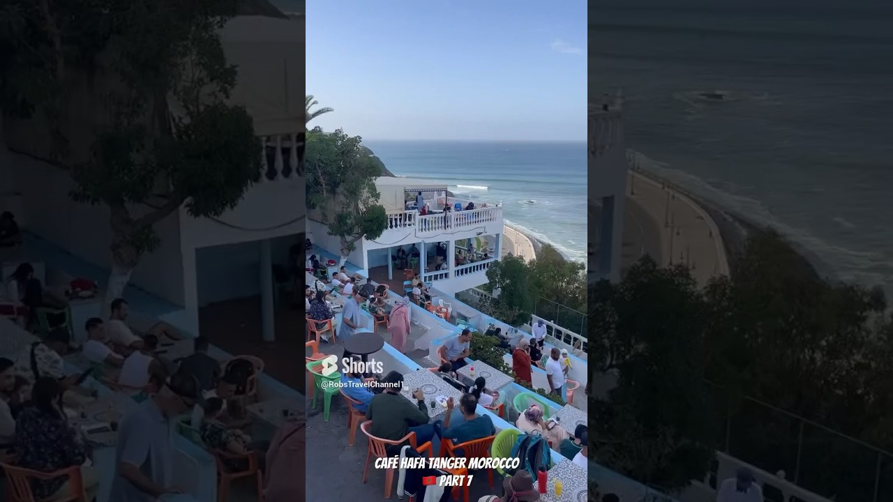 Café Hafa Tanger Morocco  🇲🇦 part 7 (check my other Morocco vlogs via playlist; Northern Africa)