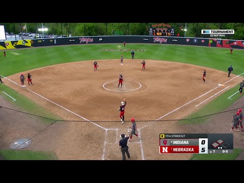 Nebraska Cornhuskers (SB) Highlights vs. Indiana Hoosiers (SB)