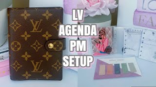 Turning a Louis Vuitton PM Agenda to a Travelers Notebook style