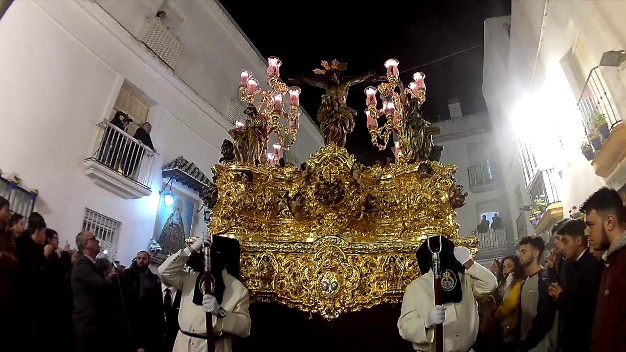 Cristo de la Misericordia en Plaza Pinto con Rosario, Cádiz 2018