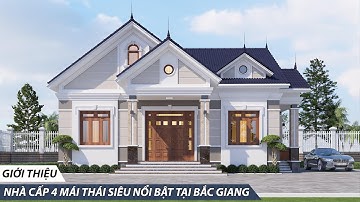 Nhà cấp 4 mái thái 3 phòng ngủ siêu nổi bật tại Bắc Giang | KIẾN TRÚC 365
