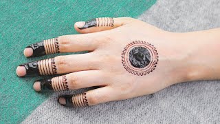 Most Beautiful Simple And Easy Gol Tikki Mehndi Design - New Gol Tikki Mehndi Design Video