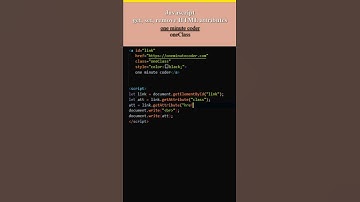 Javascript: get, set, remove HTML attributes