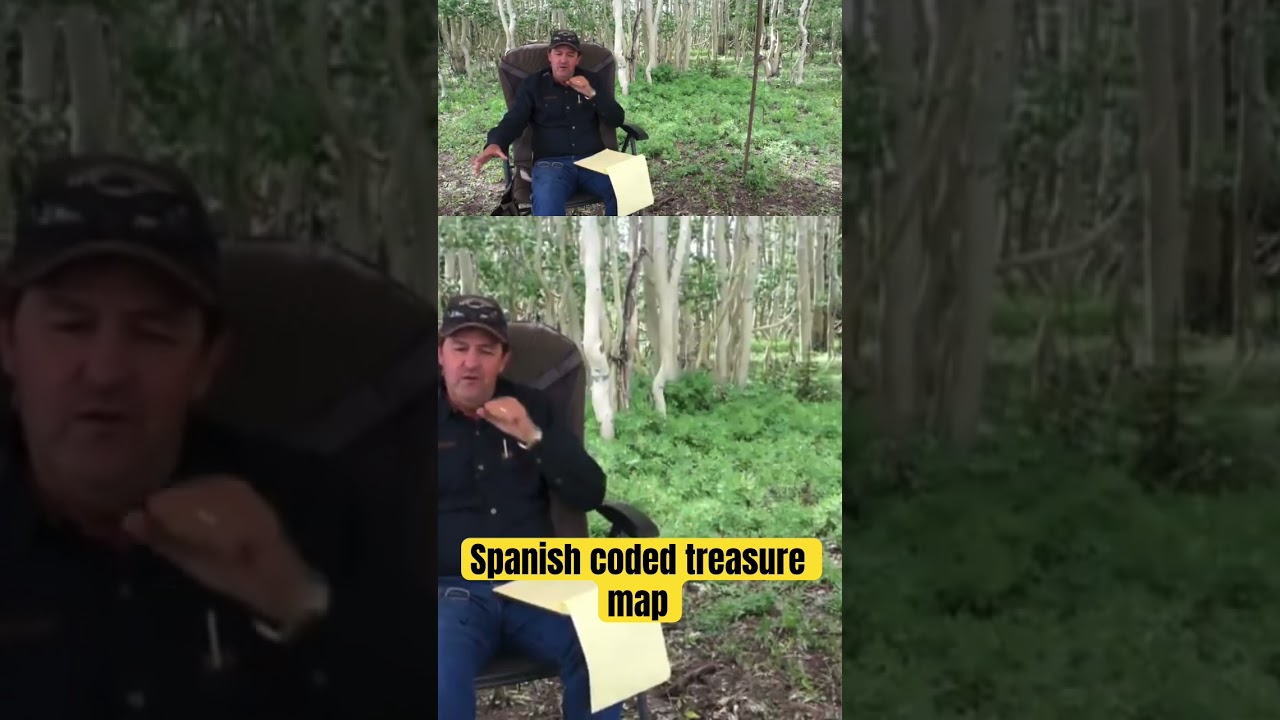 Spanish treasure map decipher the code to find the gold bars