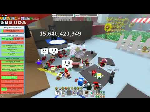 Alexplaz1231 making a 54B pollen balloon | Bee Swarm Simulator ROBLOX