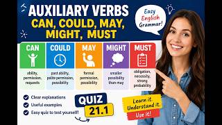 CAN, COULD, MAY, MIGHT & MUST Explained Clearly English Grammar Lesson + Quiz