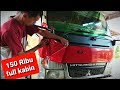 Pasang skotlet full kabin truck canter sticker dc-fix lebar 45cm wraping merah TRUCK MANIA INDONESIA