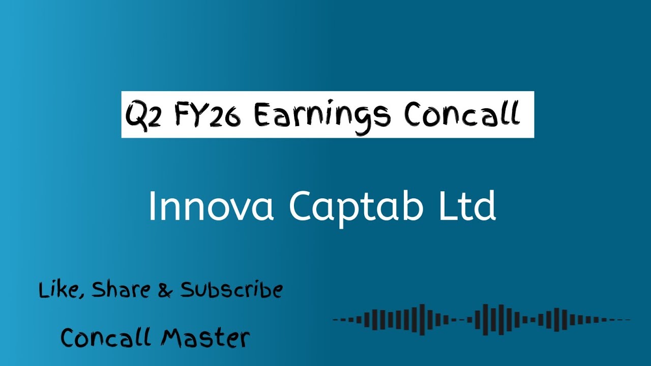 Innova Captab Q2 FY26 Earnings Conference Call |Innova Captab Earnings Concall 