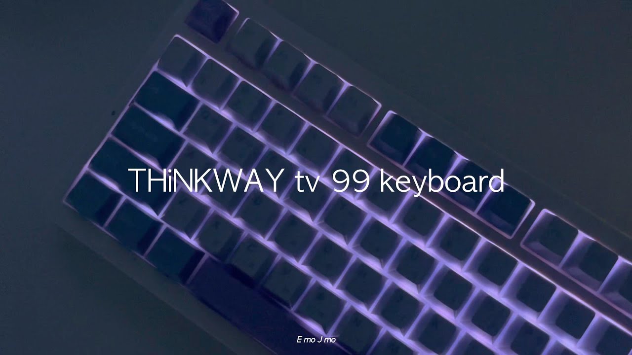 [ASMR] THiNKWAY tv99 키보드 소심한 리뷰 - YouTube