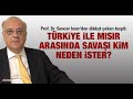 Prof. Dr. Sencer İmer'den dikkat çeken tespit: Türkiye ile Mısır arasında savaşı kim neden ister?