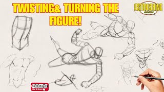 How to Draw Dynamic Superhero Poses: Master Twisting & Turning the Human Figure screenshot 4