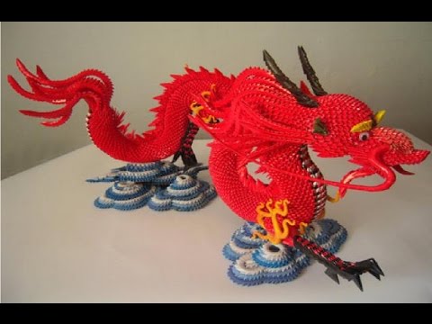 Дракон из модульного оригами-Мастер класс,часть 1.