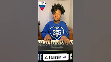 TOP 3 NATIONAL ANTHEMS Shorts BY BECCASMELODIES Nationalanthems Pianocover Pianosong 