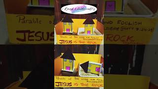 Parable of Wise and Foolish Builders #sundayschool #biblecrafts#sundayschoolcraft
