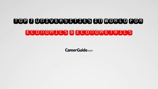 Top 7 colleges in the world for Economics & Econometrics | Best Colleges
