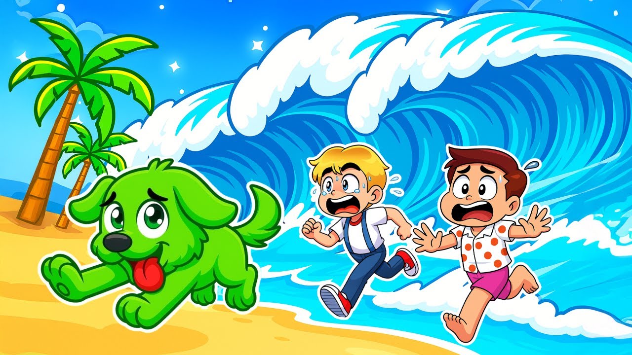 Je suis devenu un CHIEN dans une SIMULATION de TSUNAMI ! (Roblox)