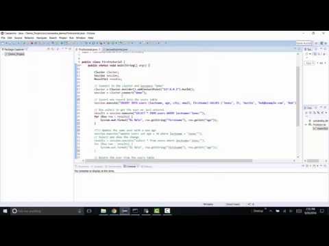 Cassandra Java connection tutorial