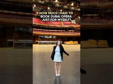 Still can’t believe we had the entire Dubai Opera all to ourselves for a full behind-the-scenes tour
