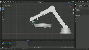 RoboticArm Animation Blender 3D