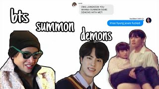 bts texts - bts summon demons