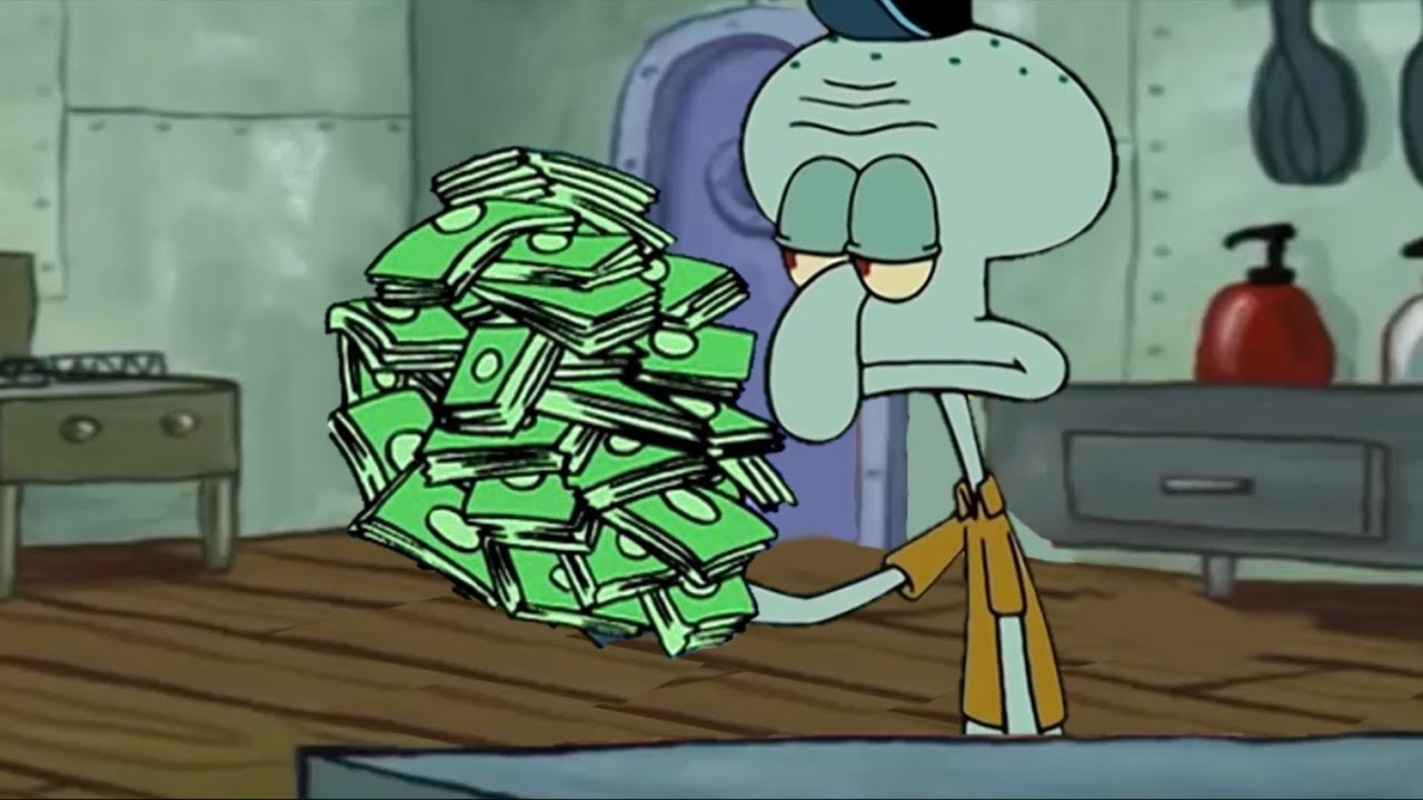 Squidward that's Mr. Krab's money YouTube