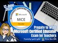 How to Become a MCE webinar (13 June)