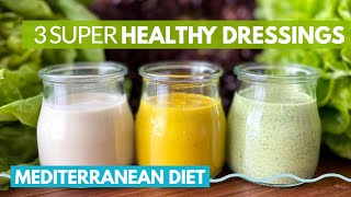 3 CLASSIC HEALTHY Mediterranean SALAD DRESSING Recipes. You'll WANT to EAT SALAD EVERYDAY!