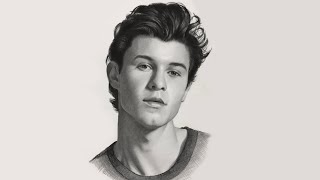 Drawing Shawn Mendes, Pencil Drawing
