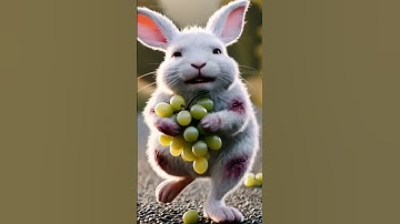 Poor rabbit, all he wanted was grapes.  #Rabbit #CuteAnimals #Animal#shorts