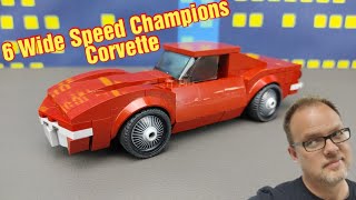 Lego speed champions moc from 8 stud wide to 6 stud wide.