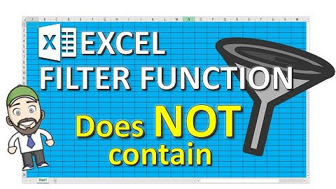 FILTER FORMULA - does NOT contain - EXCEL