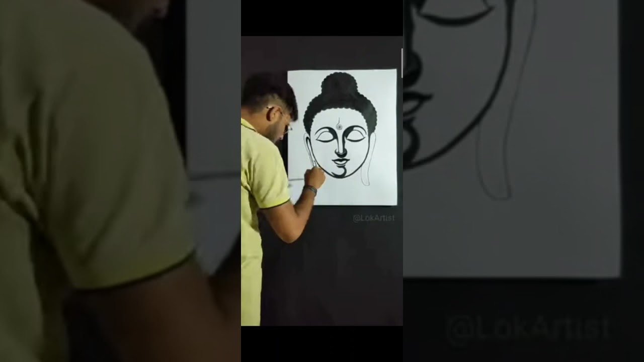 Buddha reverse painting
